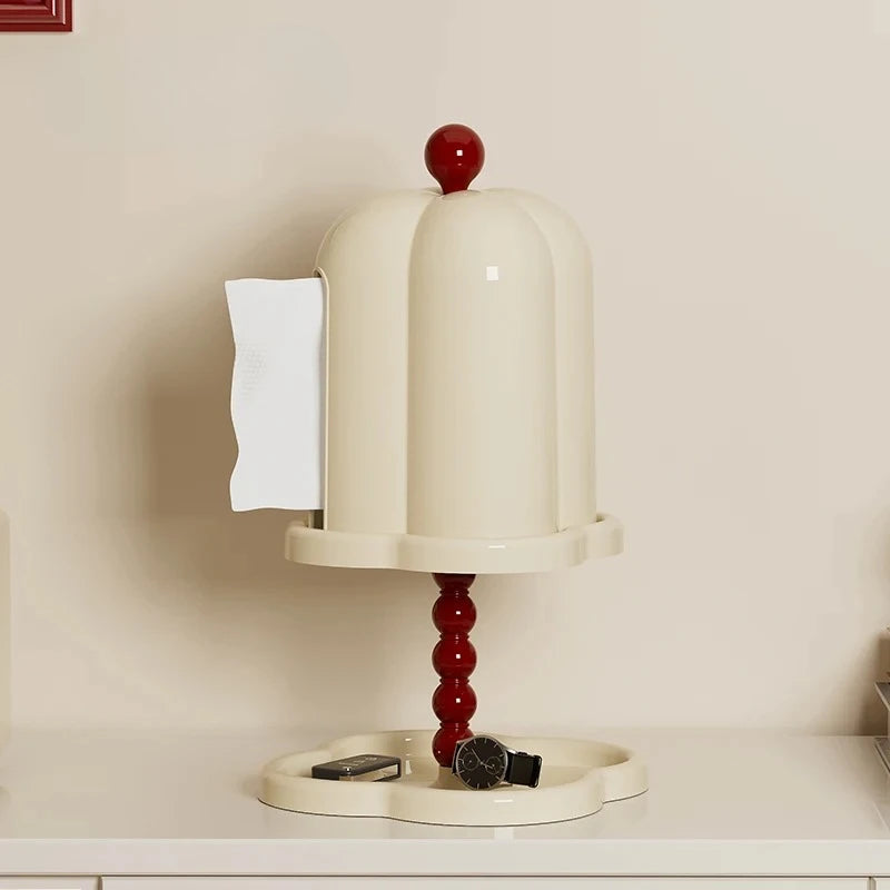 Boîte à Mouchoirs Rétro Française | Design Café Chic | Organisateur Papier de Luxe