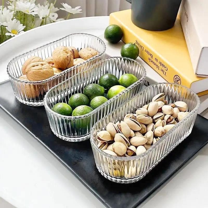 3 Organisateur transparent en verre – cuisine moderne