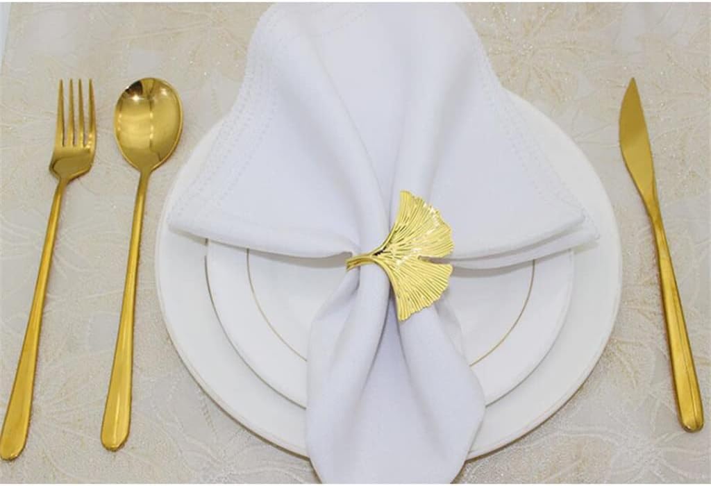 Lot de 6 anneaux de serviette en mariage, et décoration de table à manger