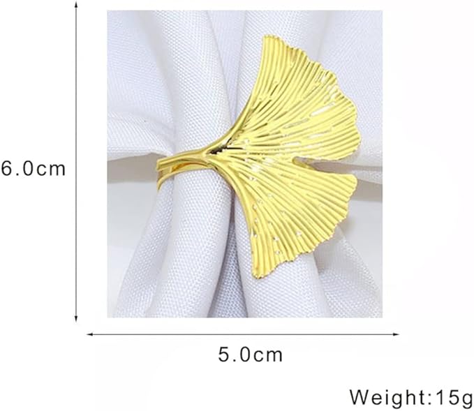 Lot de 6 anneaux de serviette en mariage, et décoration de table à manger