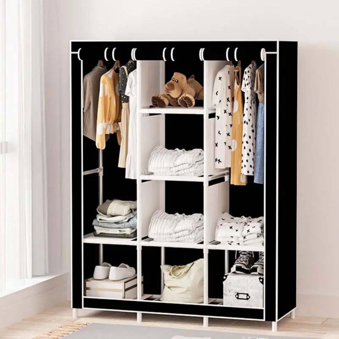 Armoire de Vêtements Portable demontable 3 Porte