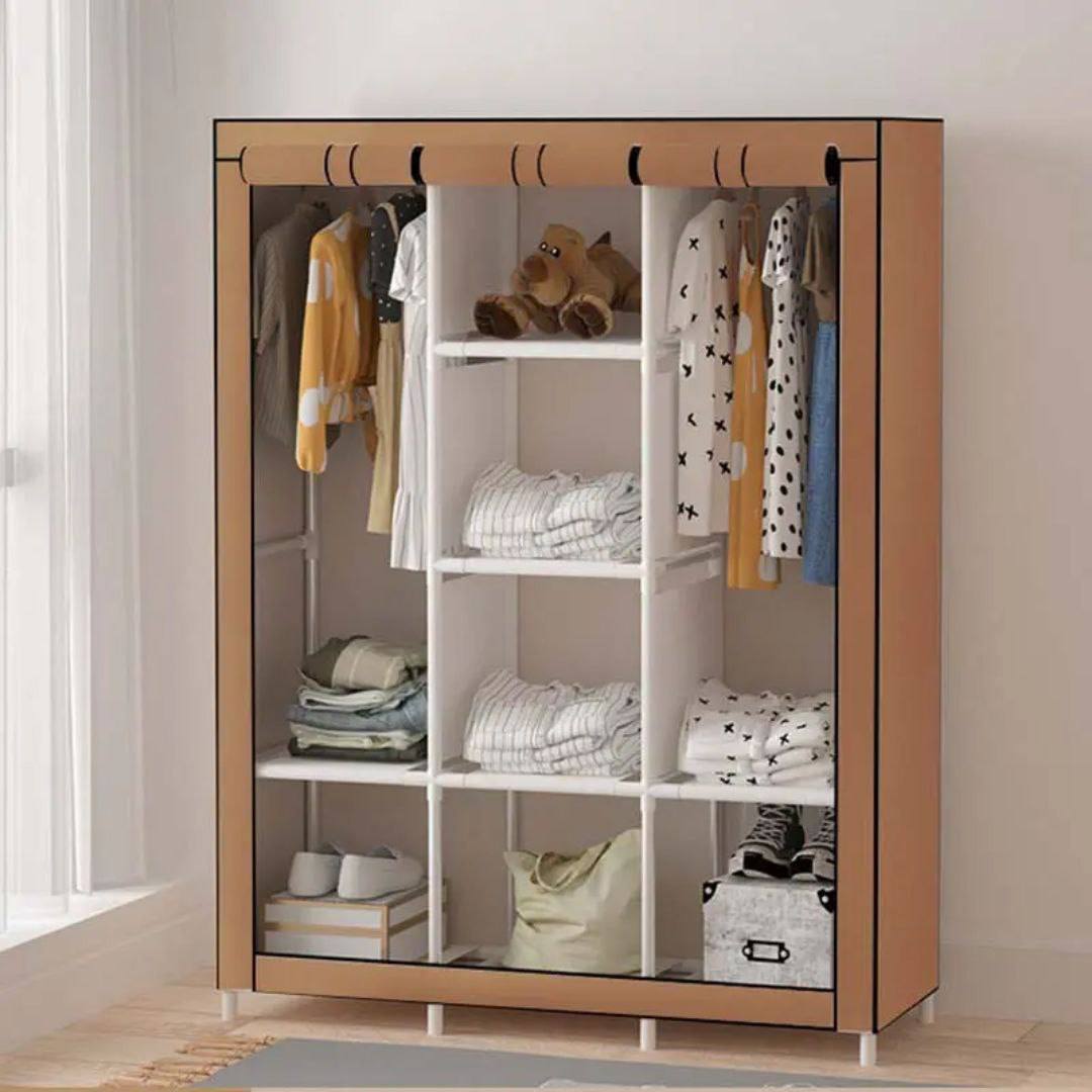 Armoire de Vêtements Portable demontable 3 Porte