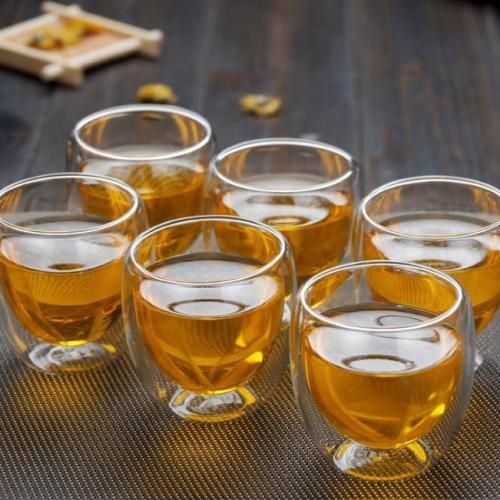 6 Tasse à café en Verre Double 80 ML
