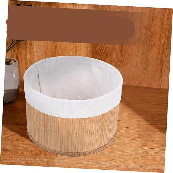 Lot de 3 Paniers de Rangement Tressés en Bambou