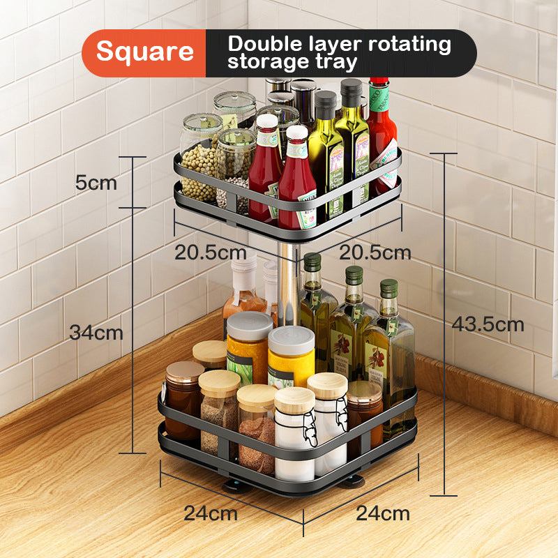 Élégance en Mouvement - Découvrez Notre Plateau de Rangement Rotatif Innovant