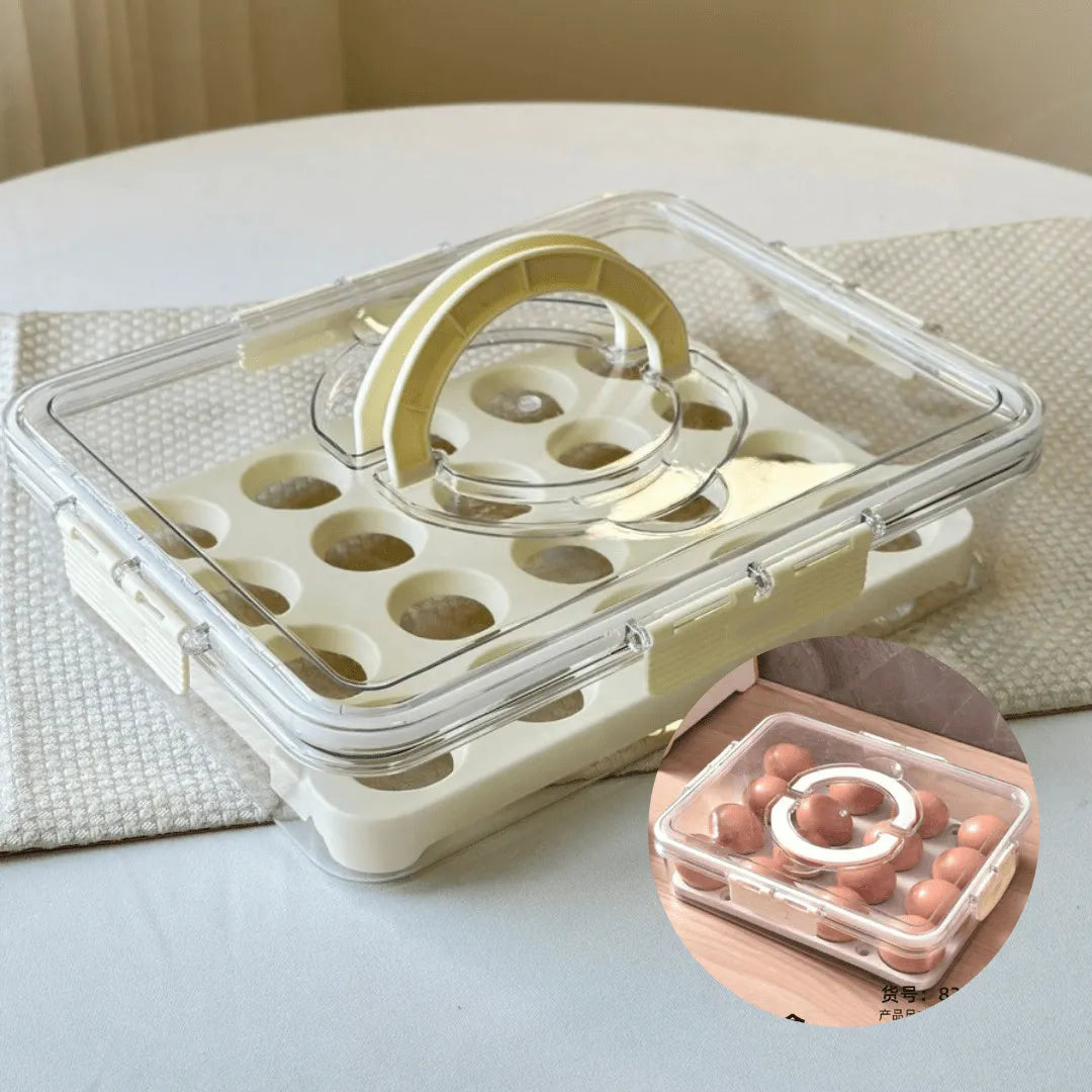 Boite de rangements de 24 œufs avec couvercle