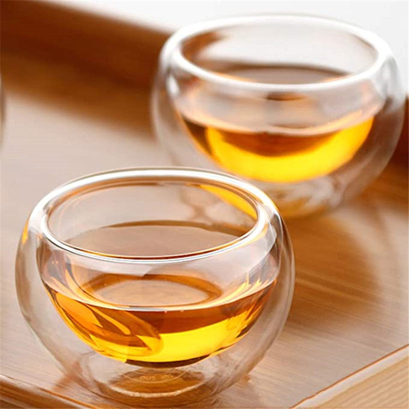 Tasses à Thé en Verre Double - Élégance et Praticité pour une Dégustation de Thé Exceptionnelle