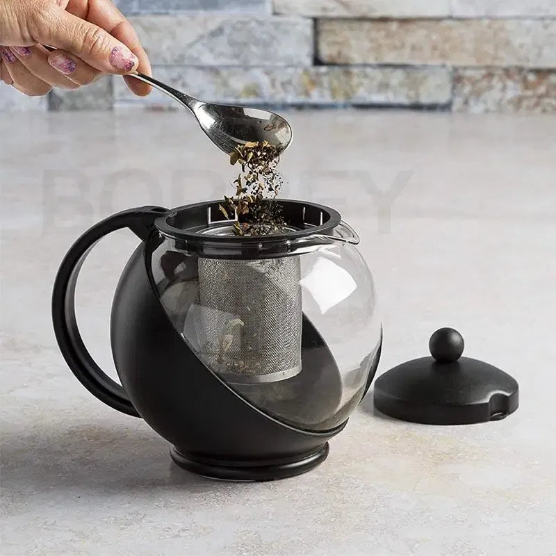 Théière en Verre avec infuseur – 500 ml – Noir