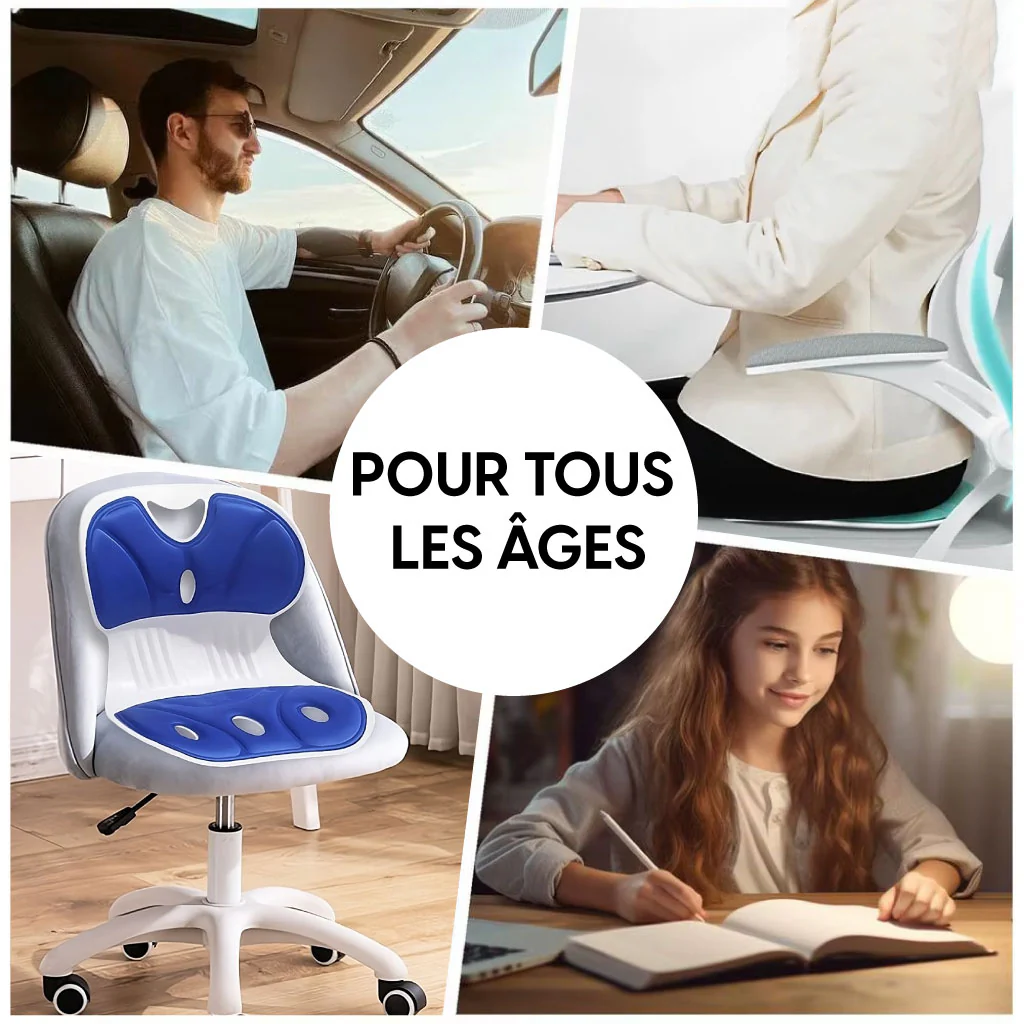 Coussin Lombaire Ergonomique – Soutien Optimal pour un Confort Quotidien