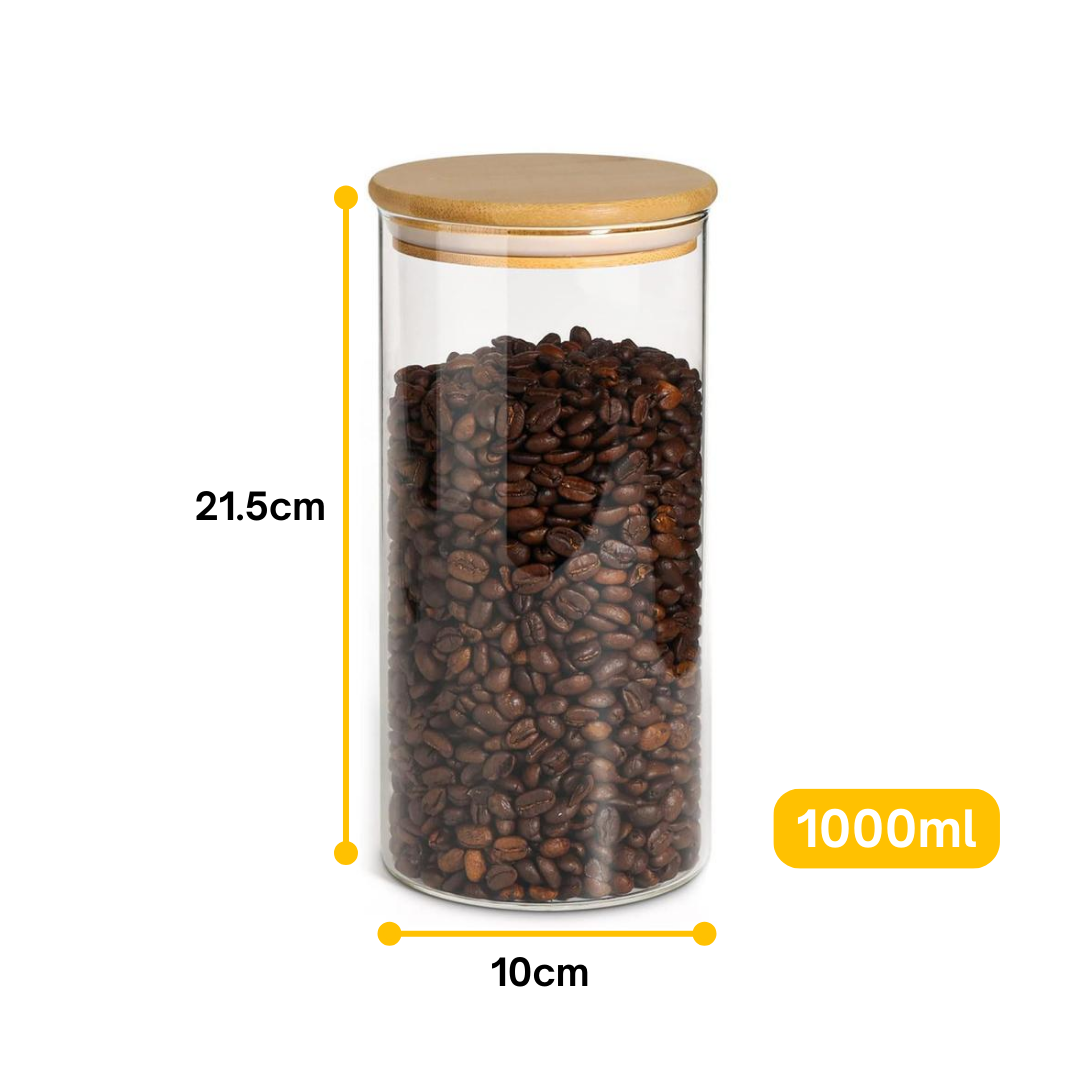 Lot de 12 Bocaux Hermétique avec Couvercle 1000ml