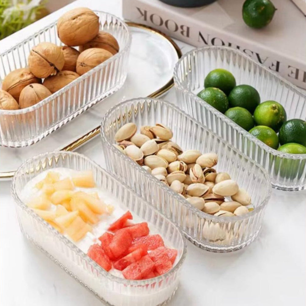 3 Organisateur transparent en verre – cuisine moderne