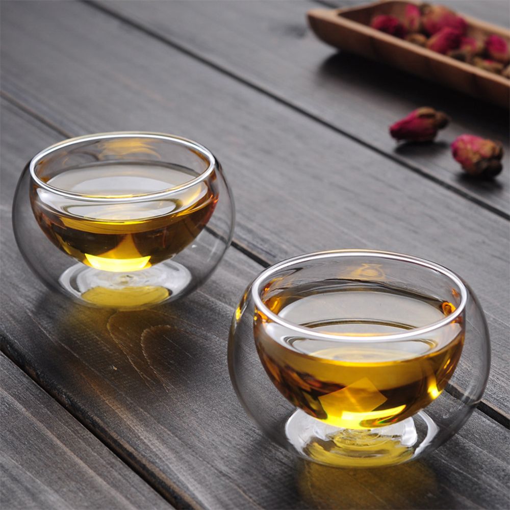 Tasses à Thé en Verre Double - Élégance et Praticité pour une Dégustation de Thé Exceptionnelle