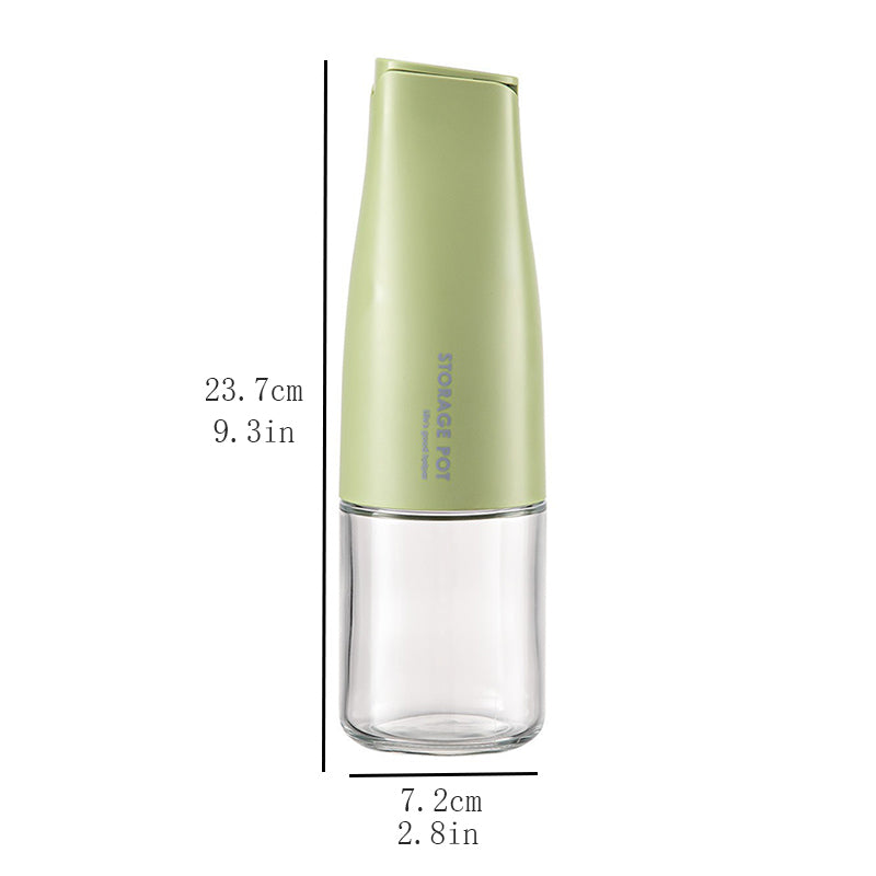 3 Bouteille d'Huile en Faux Verre avec Bouchon Automatique