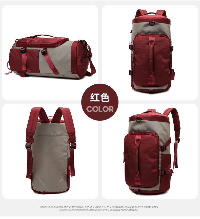 Sac de fitness multifonctionnel, imperméable, en nylon, 45x26x24 cm