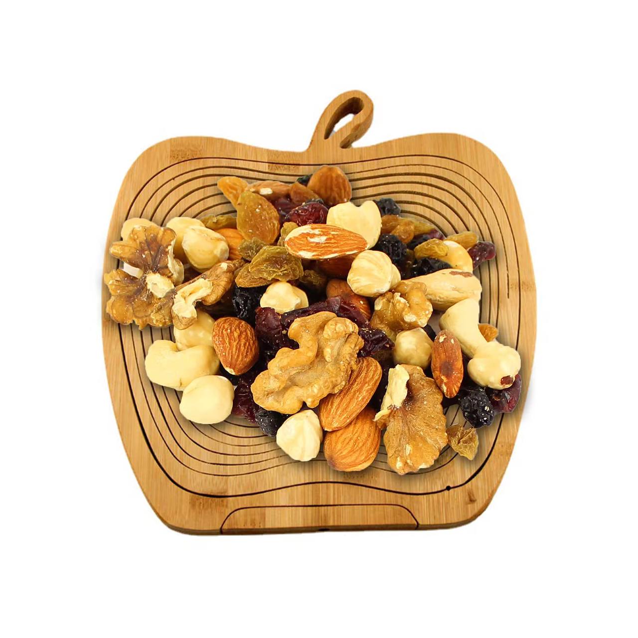Corbeille de fruits pliable en bois de bambou - Design innovant et décoratif