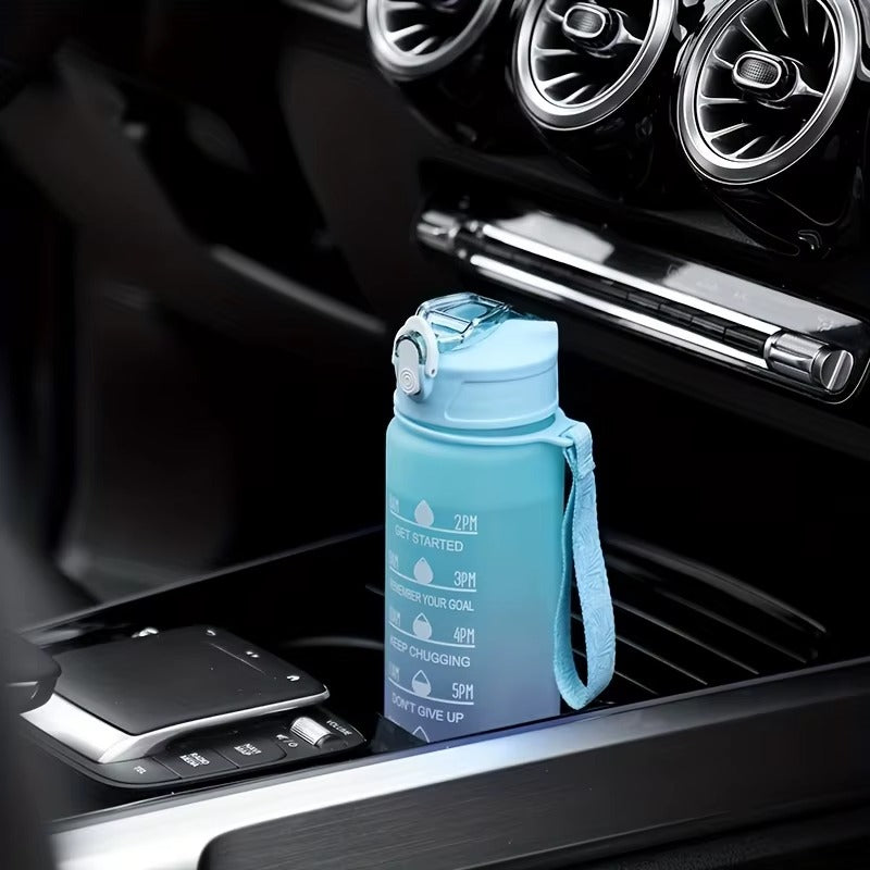 Bouteille d'eau de sport - avec paille - Gourde étanche,