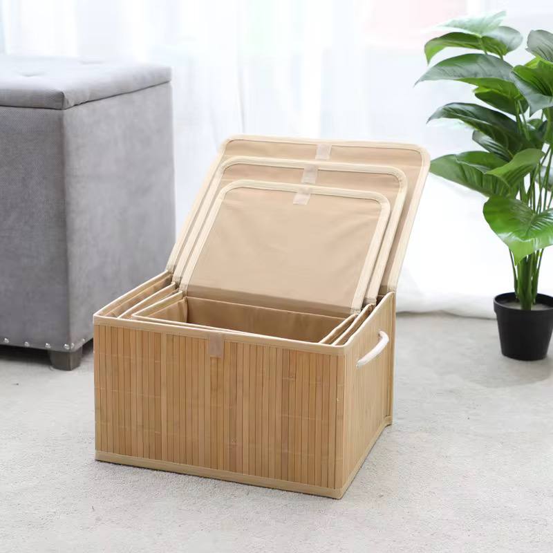 3 Panier de rangement en bambou
