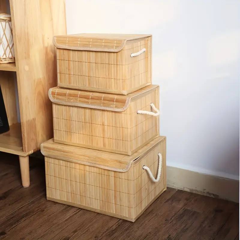 3 Panier de rangement en bambou