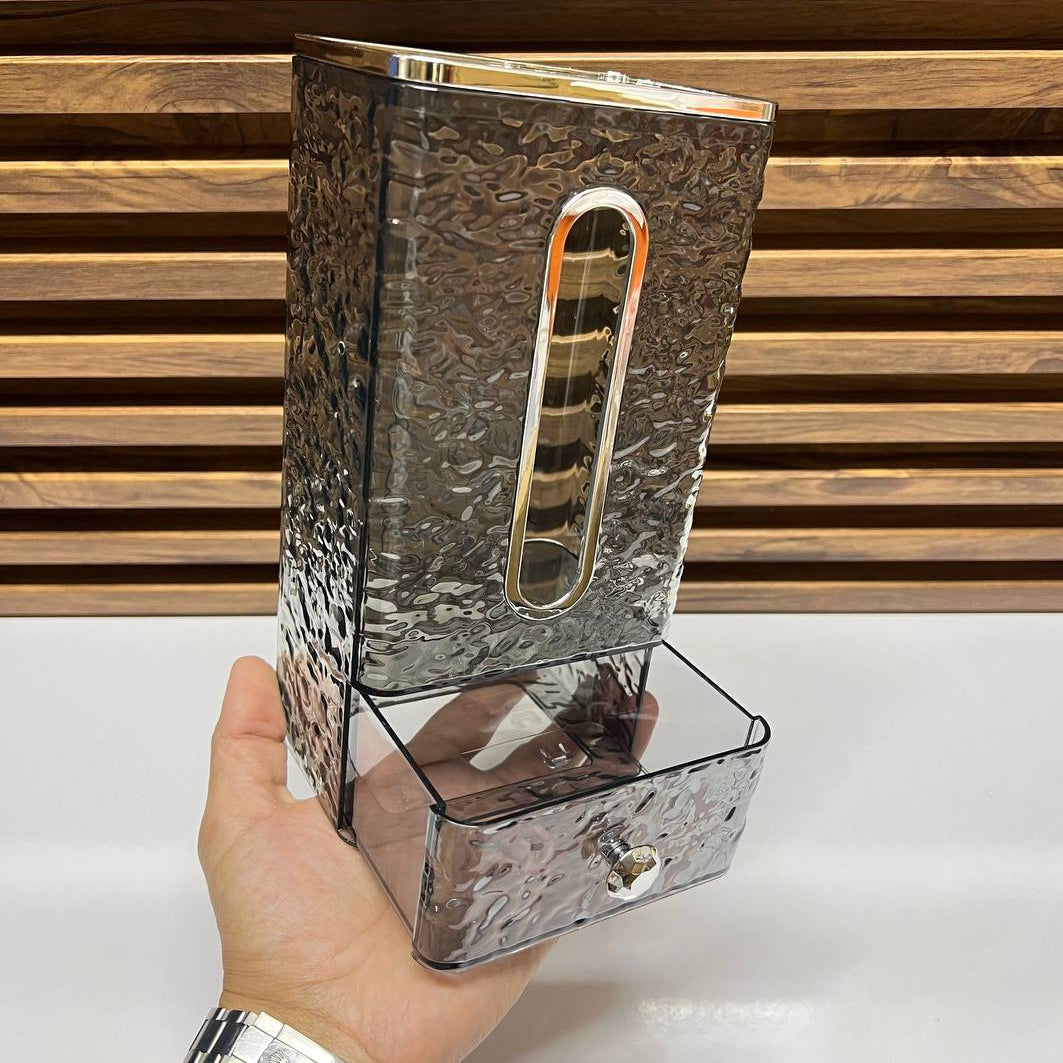 Boîte à mouchoir Papier pour sanitaires, recouvert sans perforation transparent
