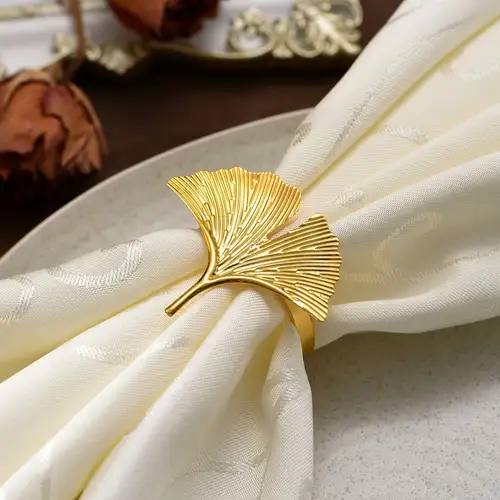 Lot de 6 anneaux de serviette en mariage, et décoration de table à manger