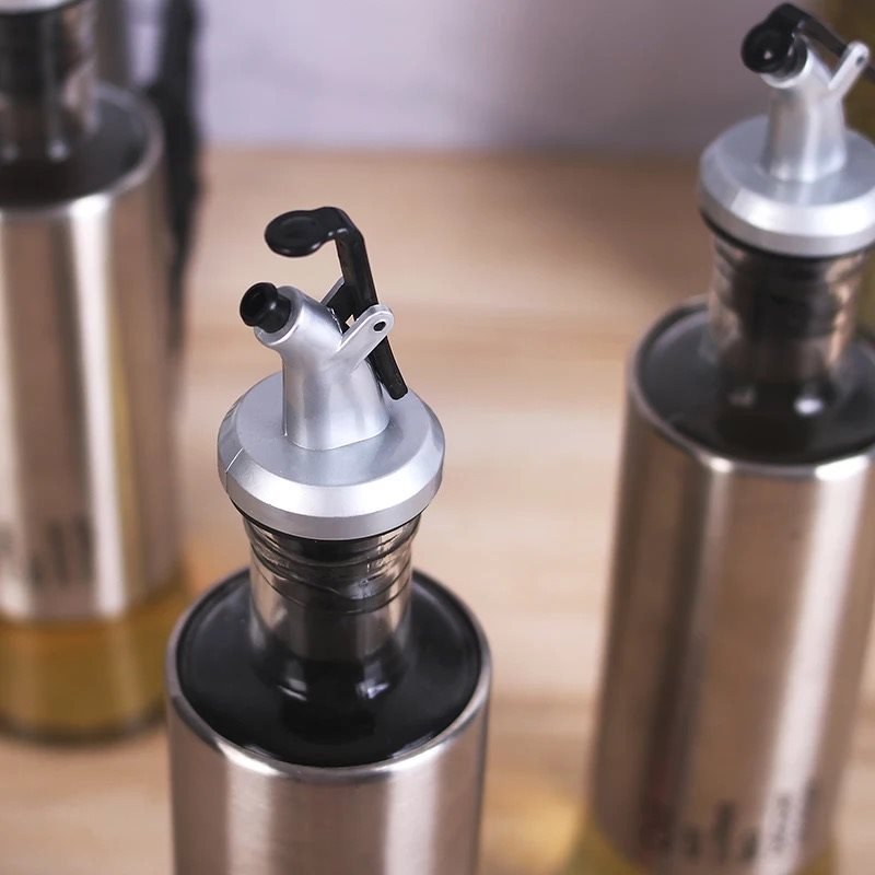 Bouteille d'Huile en Verre Élégance et Précision Pack 3 Piece