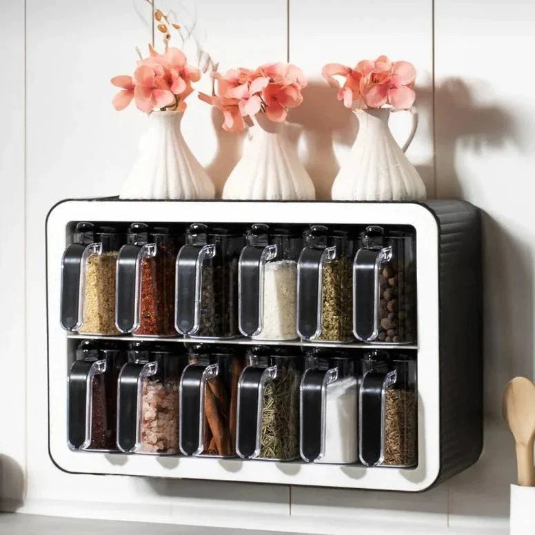 Pots à Épices – Organisateur Complet pour une Cuisine Ordonnée