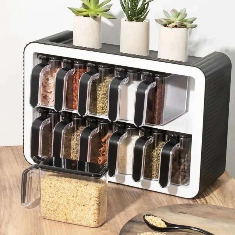 Pots à Épices – Organisateur Complet pour une Cuisine Ordonnée
