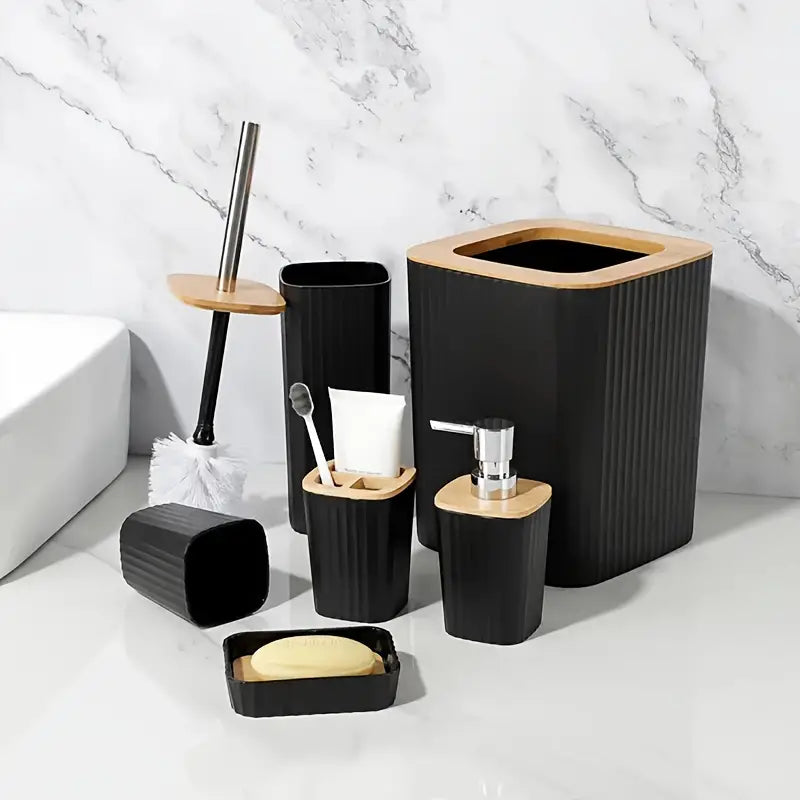 Ensemble de 6 accessoires de salle de bain de luxe et à la mode