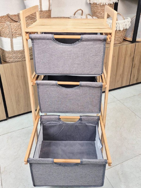 NESTO🪵 Miroir à Linge en Bambou Naturel 🍁
