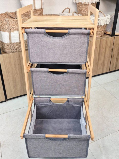 NESTO🪵 Miroir à Linge en Bambou Naturel 🍁