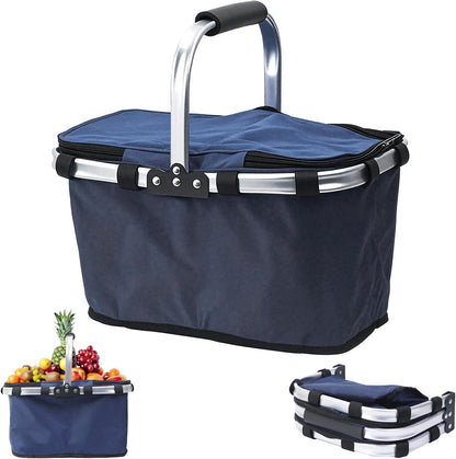 Panier de Pique-Nique Isotherme Pliable – Le Compagnon Idéal pour vos Sorties