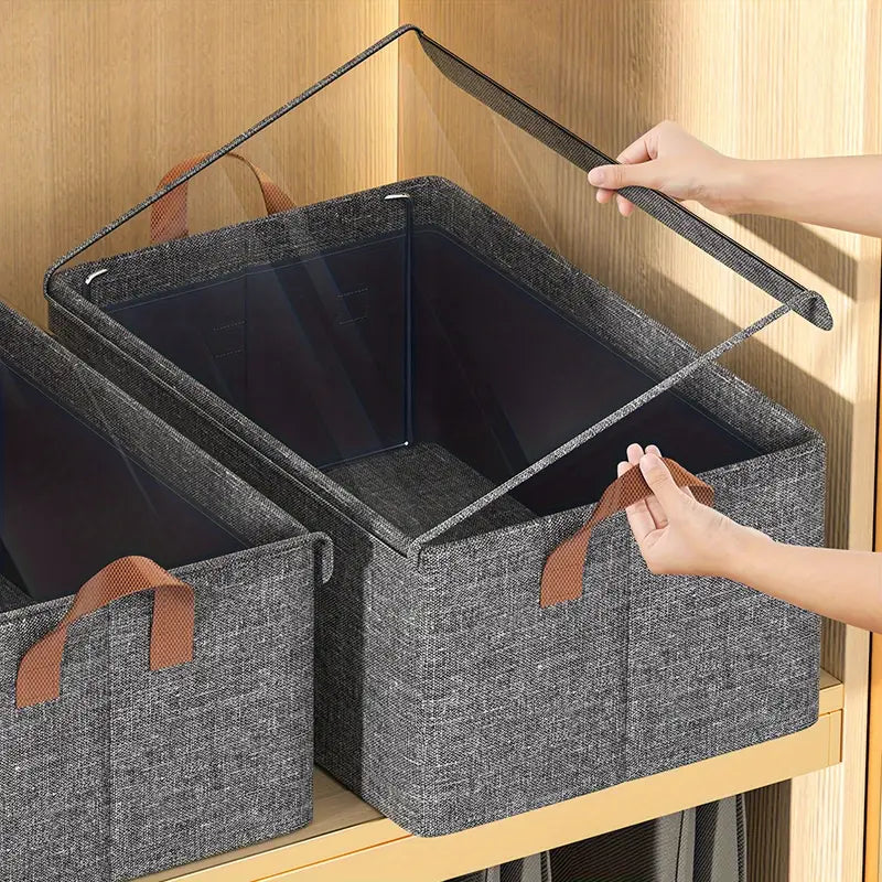 Boîte De Rangement À Couverture Transparente