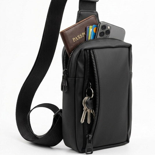 Sac étanche , petit modèle, convenant aux hommes et aux femmes, pour transporter un téléphone, sac de poitrine pratique pour les voyages et la randonnée.