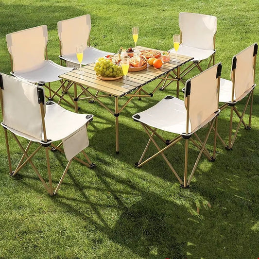 Ensemble Table & Chaises de Camping Pliantes – Portable & Léger
