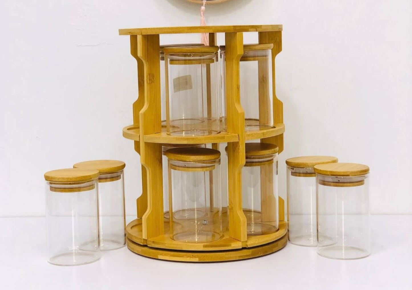 Organiseur à Épices Tournant 8 Pièces