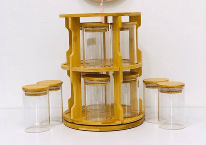 Organiseur à Épices Tournant 8 Pièces