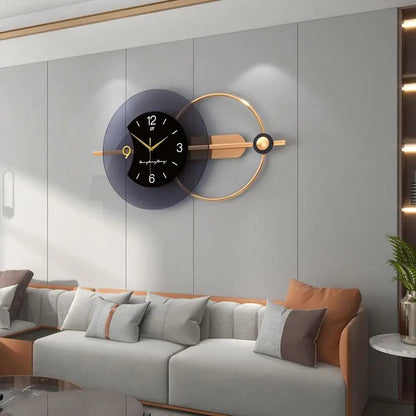 Horloge Murale de Luxe en Métal 3D – Design Moderne et Surdimensionné pour Salon