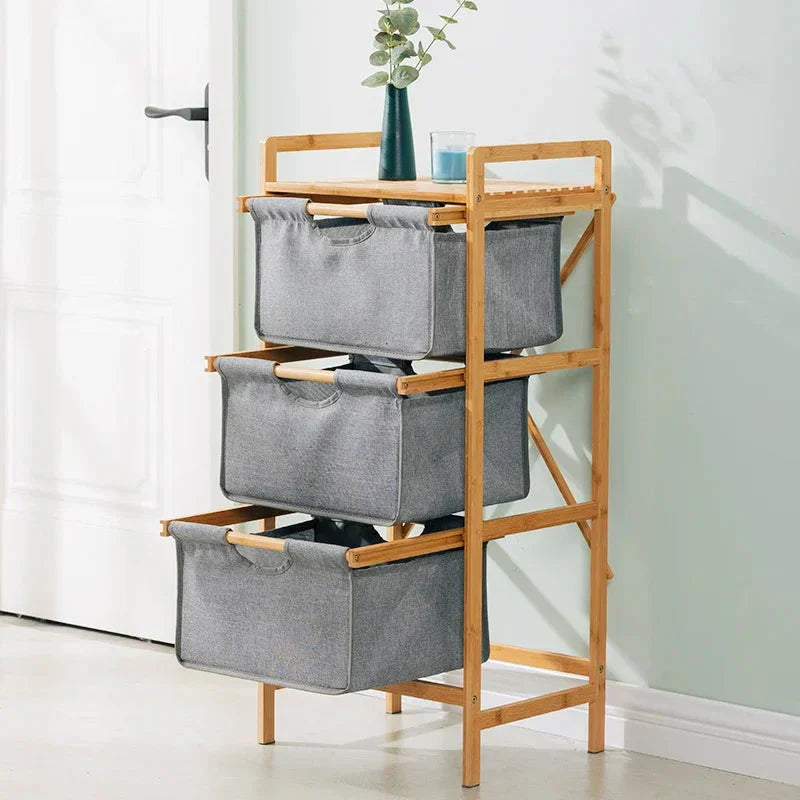 NESTO🪵 Miroir à Linge en Bambou Naturel 🍁