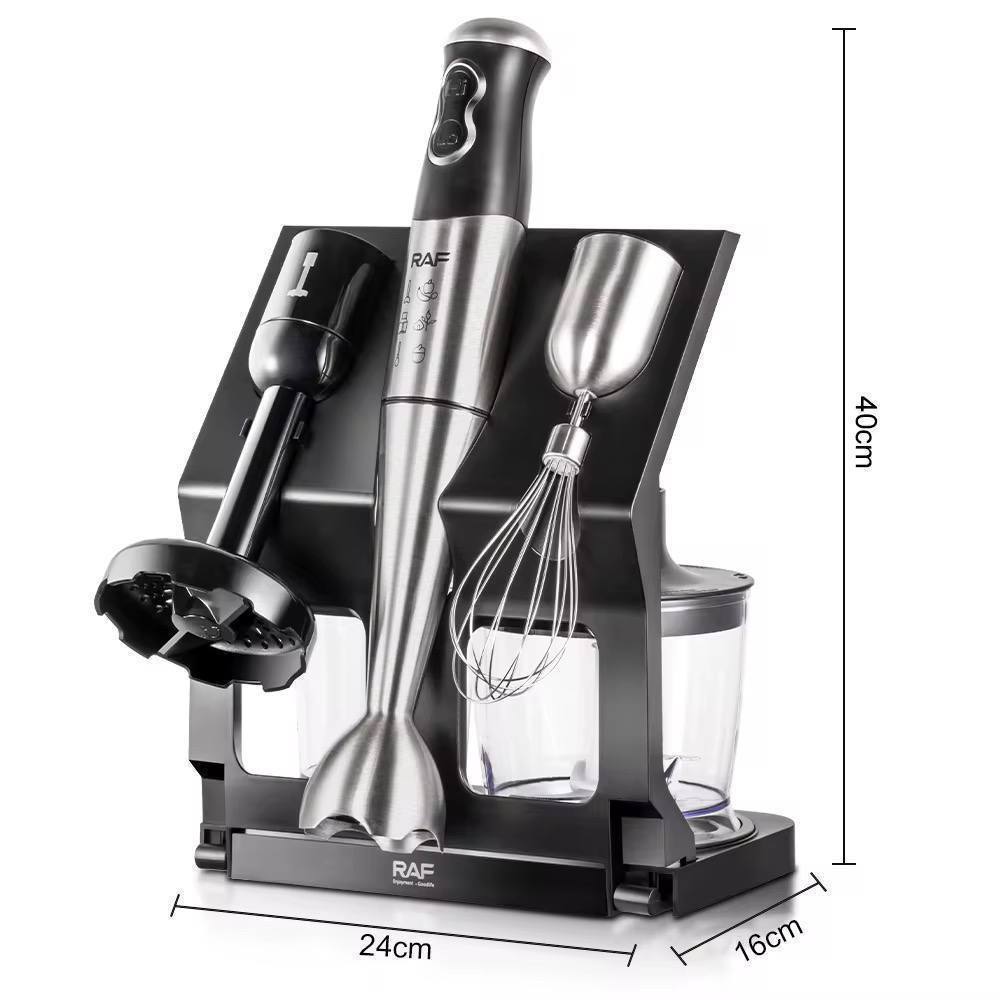 Blender Plongeant RAF R.3004 5 en 1 – Mixeur 500W Multifonction