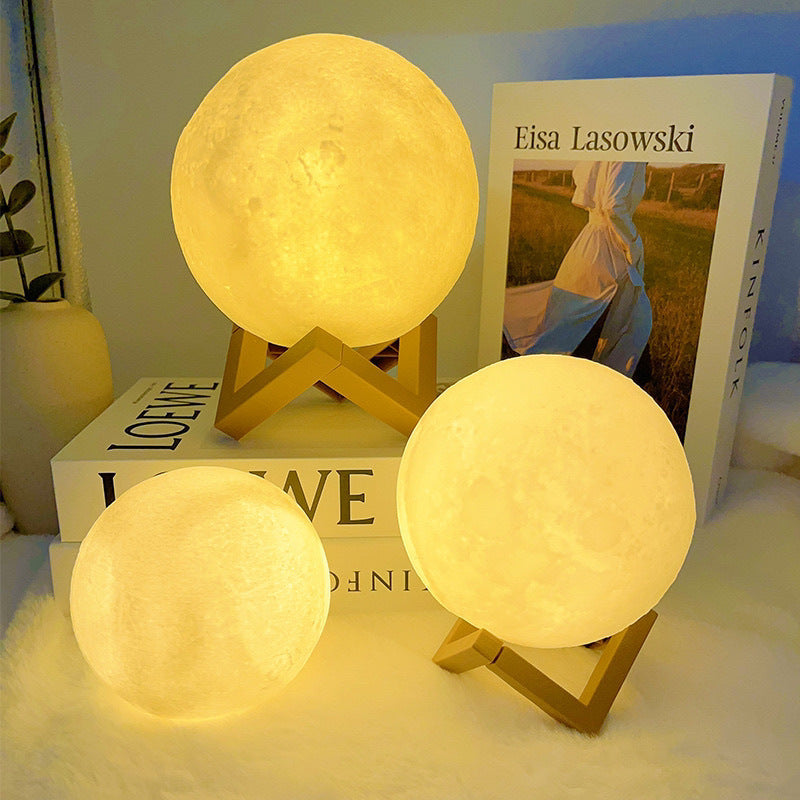 Lampe Lune 3D LED Rechargeable 16 Couleurs