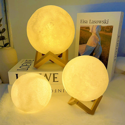 Lampe Lune 3D LED Rechargeable 16 Couleurs