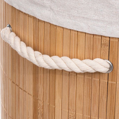 Panier à Linge en Bambou avec Couvercle