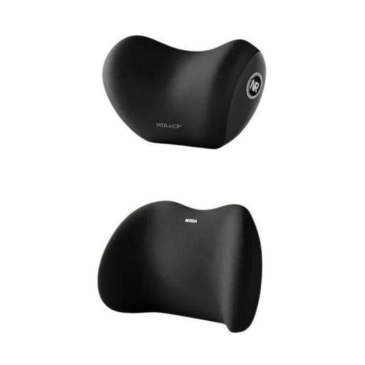Kit Ergonomique Voiture Premium : Coussin Lombaire &amp; Repose-Tête en Mousse à Mémoire de Forme