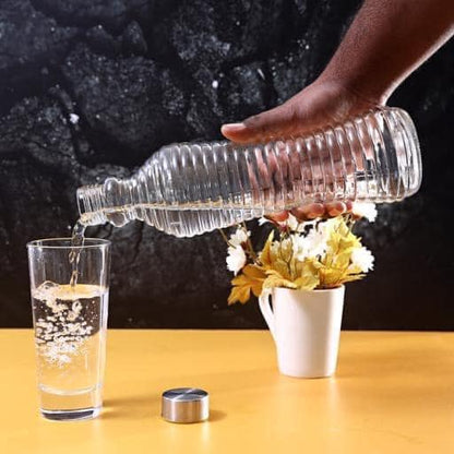 Bouteille en verre transparent : Parfait pour stocker et servir vos boissons préférées