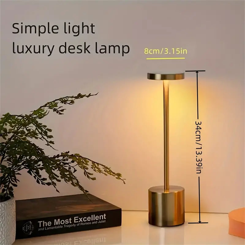 Lampe de Table LED Sans Fil : Style Industriel Haut de Gamme