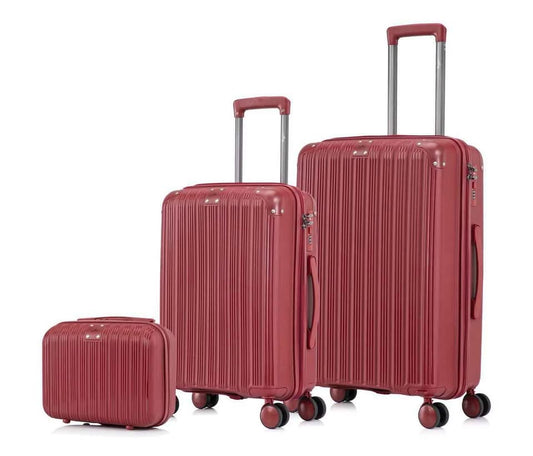 Set de 3 Valises Rigides + Vanity Case – Élégance, Sécurité & Mobilité