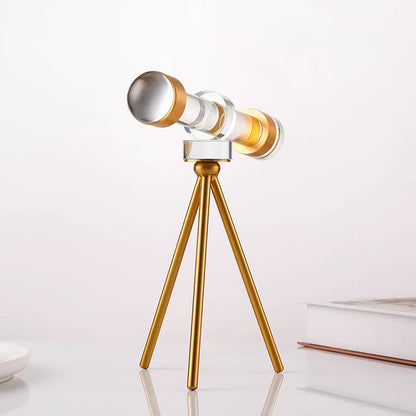 Jumelles en Cristal – Ornement de Décoration Astronomique Élégant pour Salon, Chambre ou Bureau