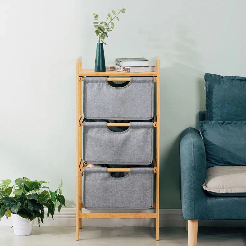 NESTO🪵 Miroir à Linge en Bambou Naturel 🍁