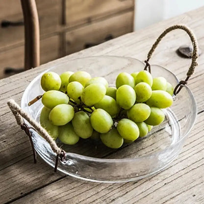 Bol de Service en Verre Transparent : Parfait pour les Repas Quotidiens et les Occasions Spéciales