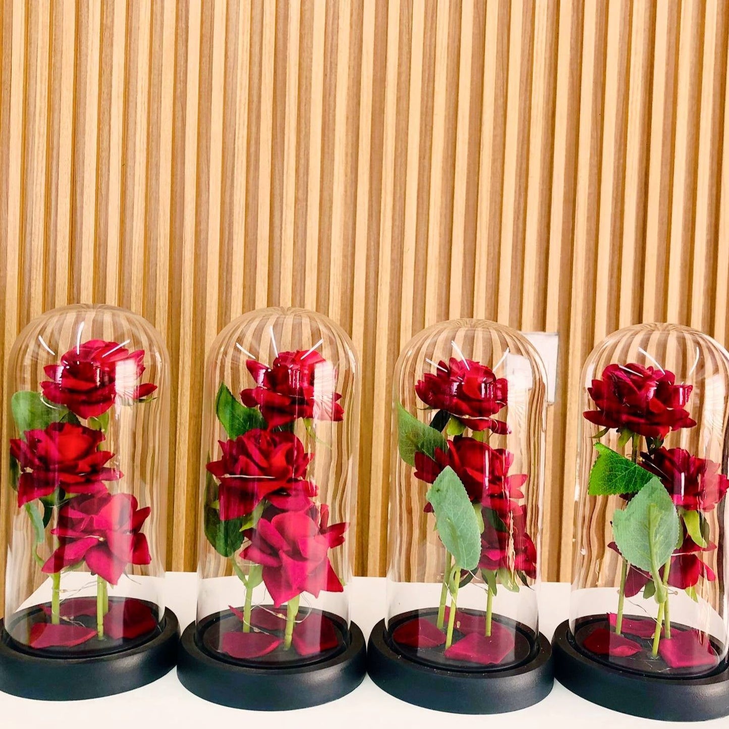 Rose Éternelle Rouge / Fleur Enchantée Lumineuse pour Épouse, Mère, Petite Amie.✨